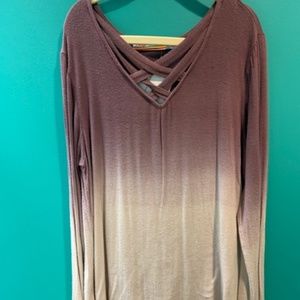 Vintage Havana Girls Tie Dye Cross Tunic